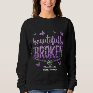 Sudadera SOS Hermosamente Roto Creando Conciencia y Apoyo