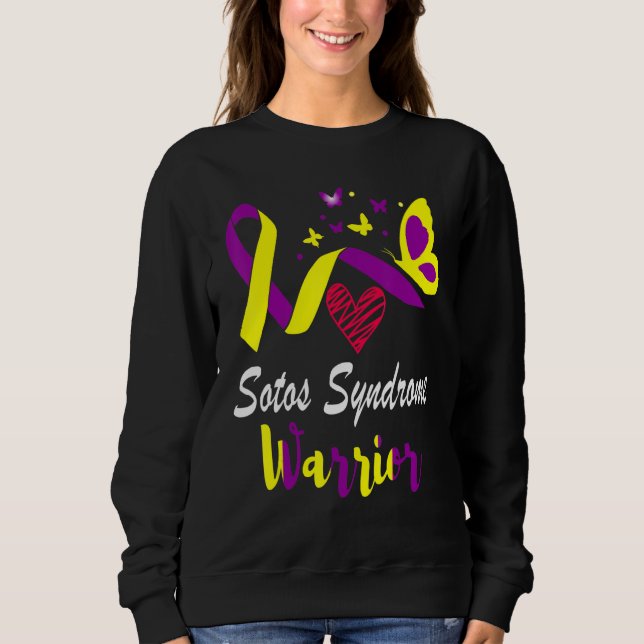 Sudadera Sotos Syndrome Awareness Butterfly Support Yellow  (Anverso)