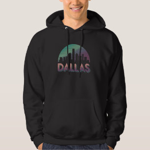 Sudadera Souble de paisaje urbano de Dallas Texas Retro Vin