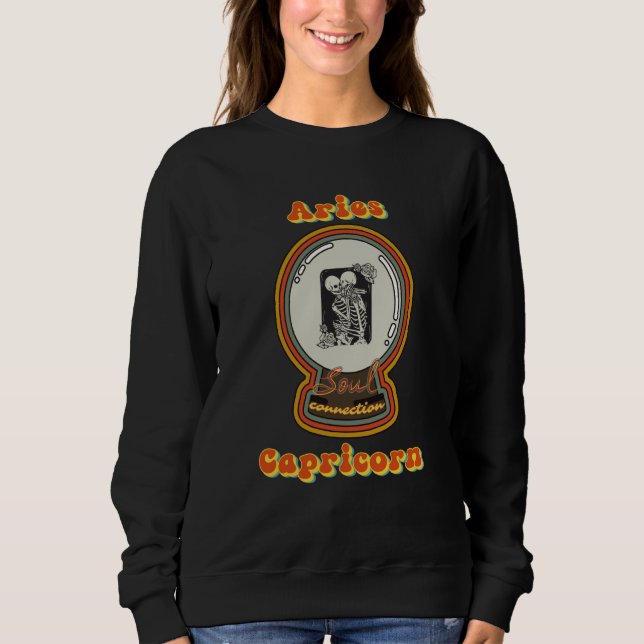 Sudadera Soul Connection Aries and Capricorn Zodiac (Anverso)