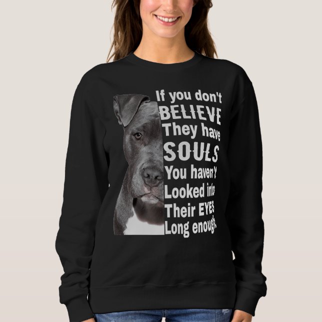 Sudadera Soul Pitbull, Propietario De Pitbull, Me Encanta P (Anverso)