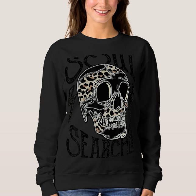 Sudadera Soul Searchin Skull Leopard Print (Anverso)