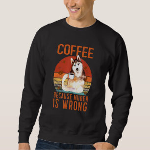 Sudadera Soulous stare dog husky siberian alaskan coffee pu