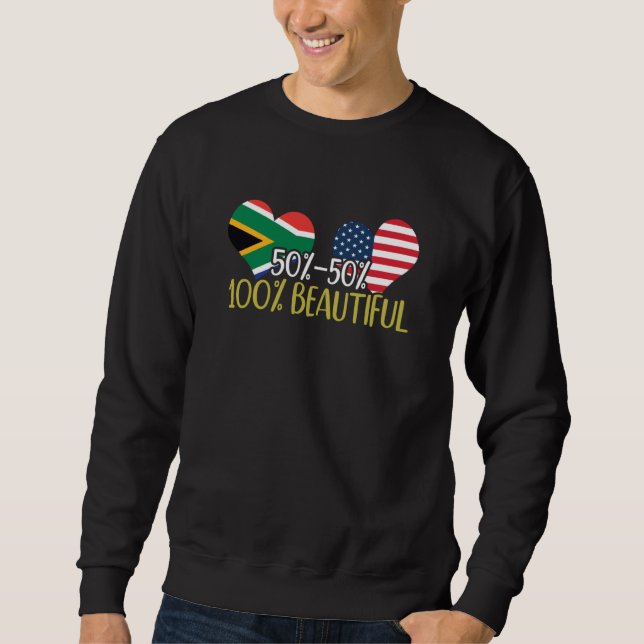 Sudadera South African American Pride Black Beauty African  (Anverso)