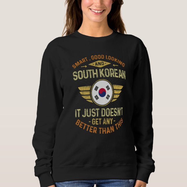 Sudadera South Korea Flag Proud South Koreans Men & Women   (Anverso)