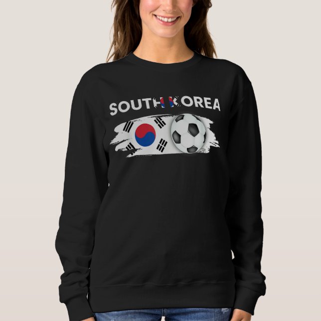 Sudadera South Korea Flag Soccer South Korean Football Fans (Anverso)