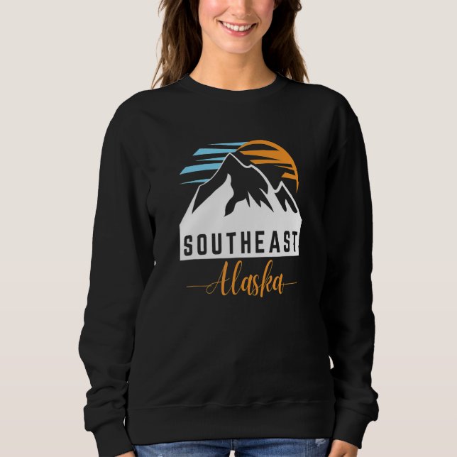 Sudadera Southeast AK Sunrise Sunset & Mountains Outdoor Ad (Anverso)