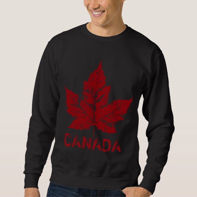 Sudadera Souvenir de hoja de maple retro de Guay Canada (Anverso)