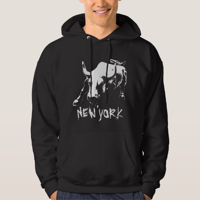 Sudadera Souvenir de la camiseta Hoodie Bull NY (Anverso)