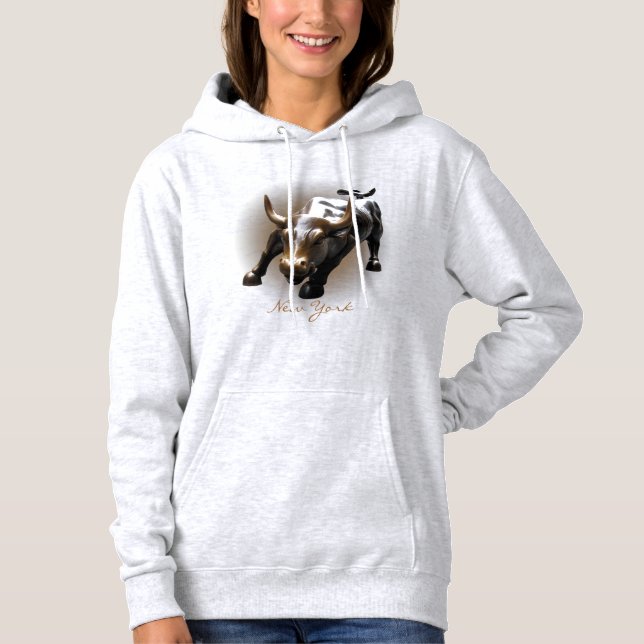 Sudadera Souvenir de la camiseta Hoodie Bull NY (Anverso)