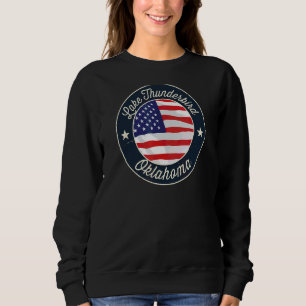 Sudadera Souvenir de Lake Thunderbird Patriotic Oklahoma