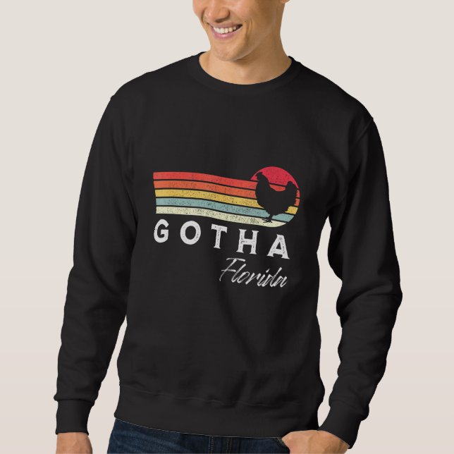 Sudadera Souvenir de pollo retro Gotha Florida (Anverso)
