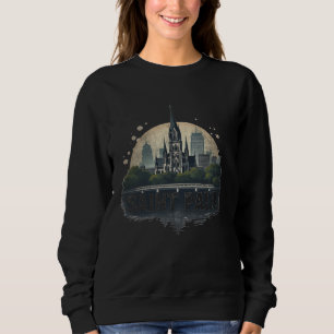 Sudadera Souvenir de vintage del paisaje de Retro Saint Pau