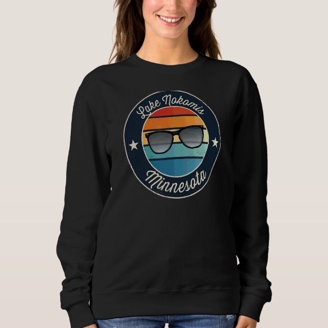Sudadera Souvenir del lago Nokomis Minnesota (Anverso)