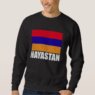 Sudadera Souvenir vintage con bandera Hayastan Grunge Armen