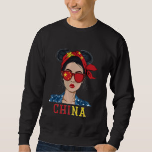 Sudadera Souvenirs de bandera china mujer Chica de vestir u