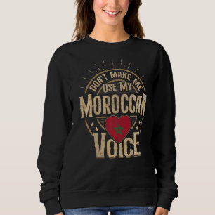 Sudadera Souvenirs De Bandera De Marruecos Para Hombres Y M