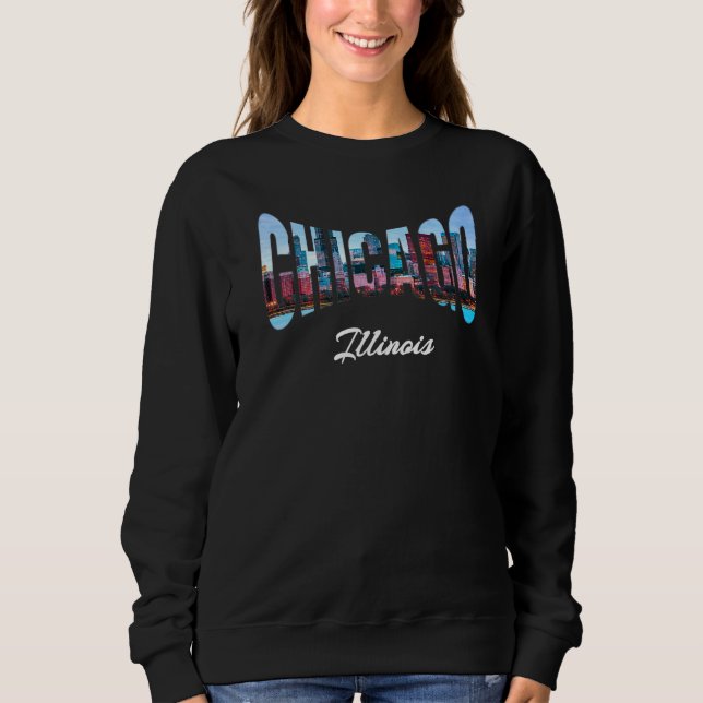 Sudadera Souvenirs de Chicago Illinois (Anverso)
