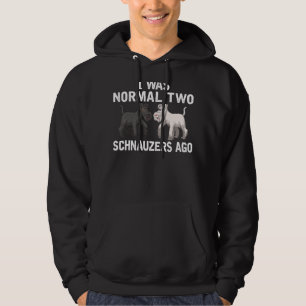 Sudadera Soy 2 Schnauzers en el pasado padre de perro de Sc