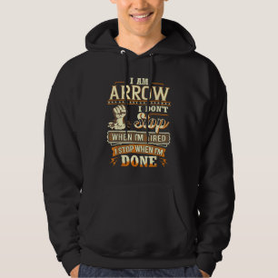 Sudadera Soy Arrow. No me detengo cuando estoy cansado