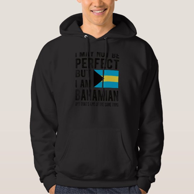 Sudadera Soy bahameña, bandera de las Bahamas, patrimonio d (Anverso)