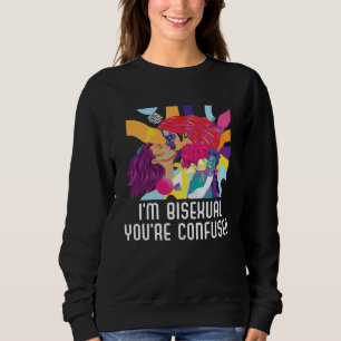 Sudadera Soy bisexual estás confundido Bisexual Bisexualida