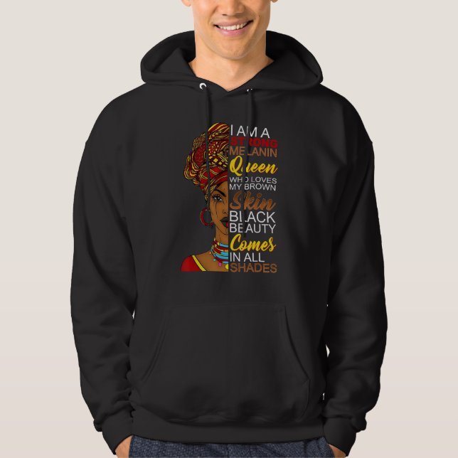 Sudadera Soy Black History Month Black Chica Magic Afro Mel (Anverso)
