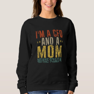 Sudadera Soy CFO y mamá Nada me asusta retro