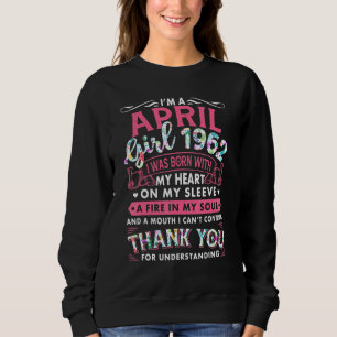 Sudadera Soy Chica de abril de 1962 60º cumpleaños 60 años