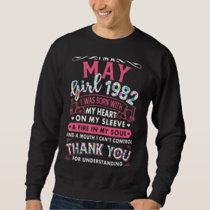 Sudadera Soy Chica de mayo de 1982 40º cumpleaños 40 años