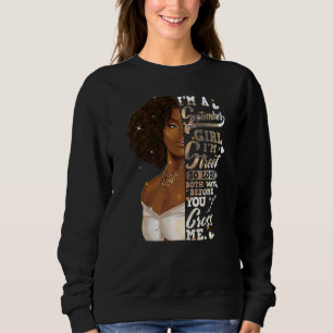 Sudadera Soy Chica negro de la calle Septiembre Cumpleaños 