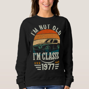 Sudadera Soy Clásico Coche 45º Cumpleaños 45 Años Nacido En