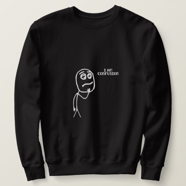 Sudadera Soy confusión (Anverso del diseño)