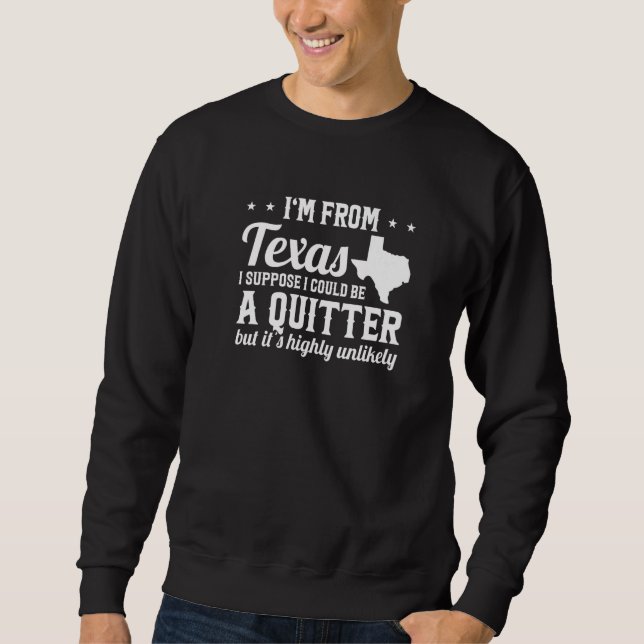 Sudadera Soy de Texas, no soy un hogar para el orgullo de T (Anverso)