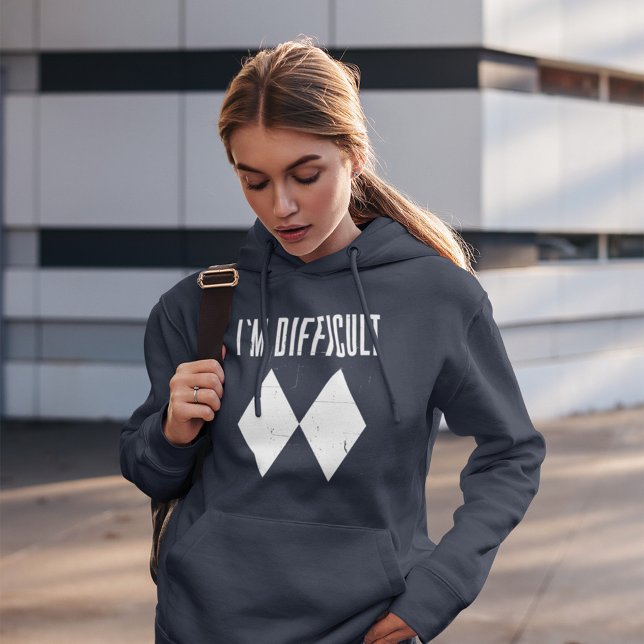 Sudadera Soy difícil esquiar doble Diamante deportes de inv (Subido por el creador)