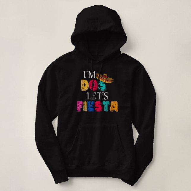 Sudadera Soy dos vamos a Fiesta Taco dos días (Diseño del anverso)