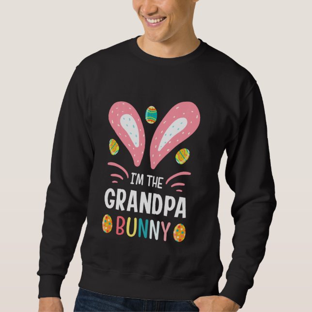 Sudadera Soy El Abuelo Bunny Funny Abuelo Traje De Pascua (Anverso)