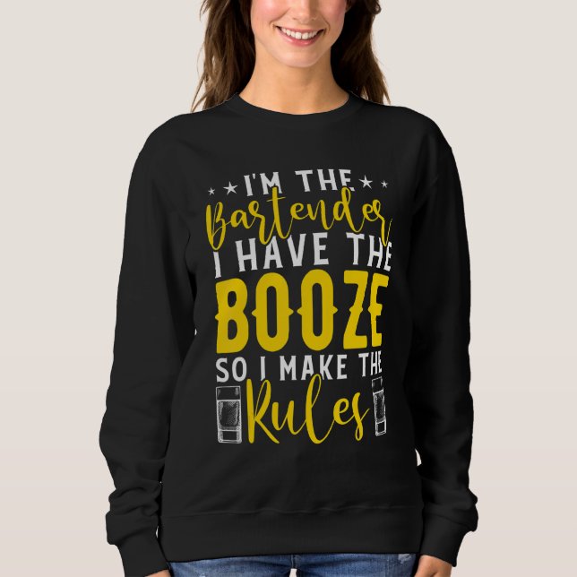 Sudadera Soy el Bartender que tengo cóctel de barman de boo (Anverso)