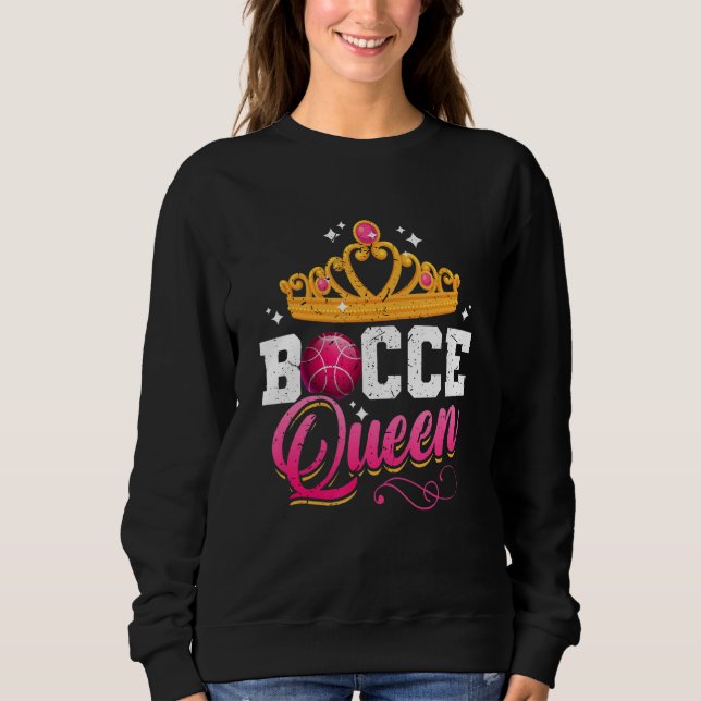 Sudadera Soy el Bocce Queen italiano Bowling Game Bocce (Anverso)