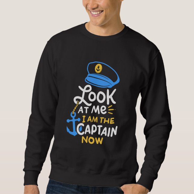 Sudadera Soy el capitán ahora regalo de capitán de barco (Anverso)