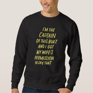 Sudadera Soy el capitán de este barco