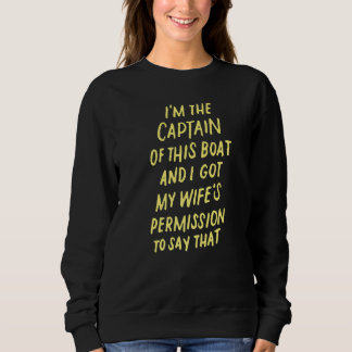 Sudadera Soy el capitán de este barco