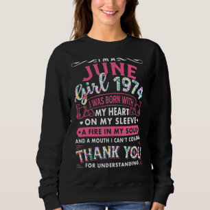 Sudadera Soy el Chica de junio de 1974 48º regalo de cumple