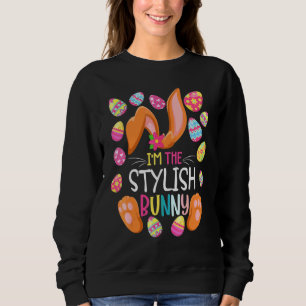 Sudadera Soy el elegante Fiesta de Pascua Rabit de Huevos C