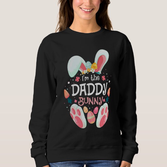 Sudadera Soy el Fiesta de Pascua de Familia Papi Bunny Matc (Anverso)