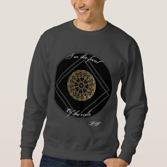 Sudadera SOY EL FOCO DEL CÍRCULO ornamento digital LS (Anverso)