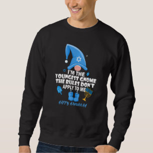Sudadera Soy el Gnome más joven Las reglas no me aplican