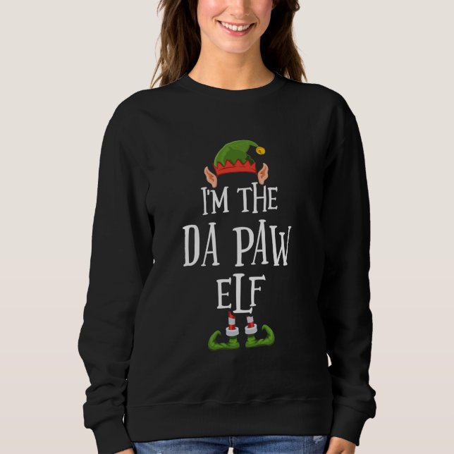 Sudadera Soy el gráfico de Da Paw Elf - Navidades graciosos (Anverso)