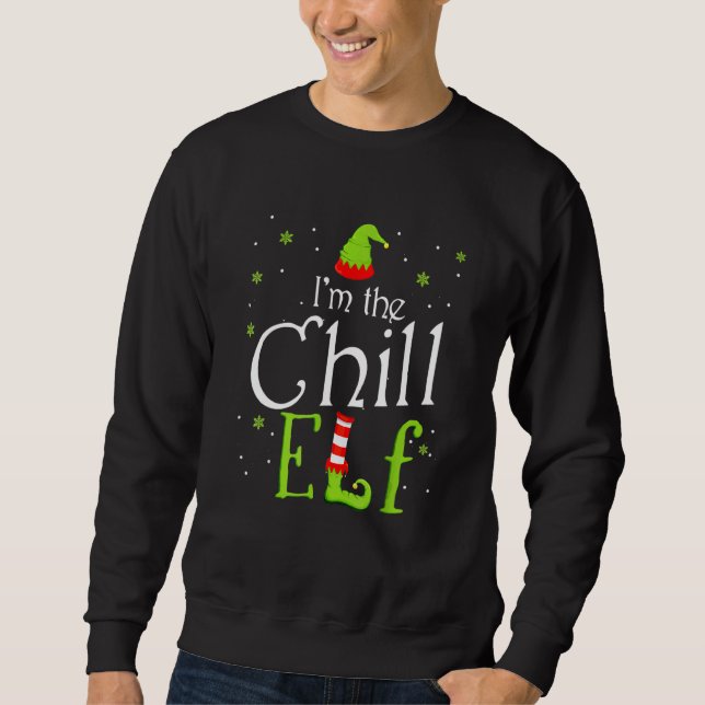 Sudadera Soy el grupo Chill Elf coincidiendo con Navidad fa (Anverso)
