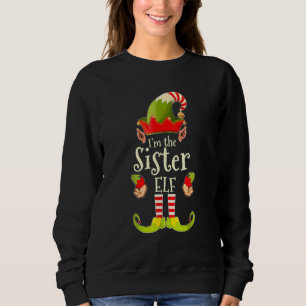 Sudadera Soy el grupo de hermana elfa Feliz Navidad coincid